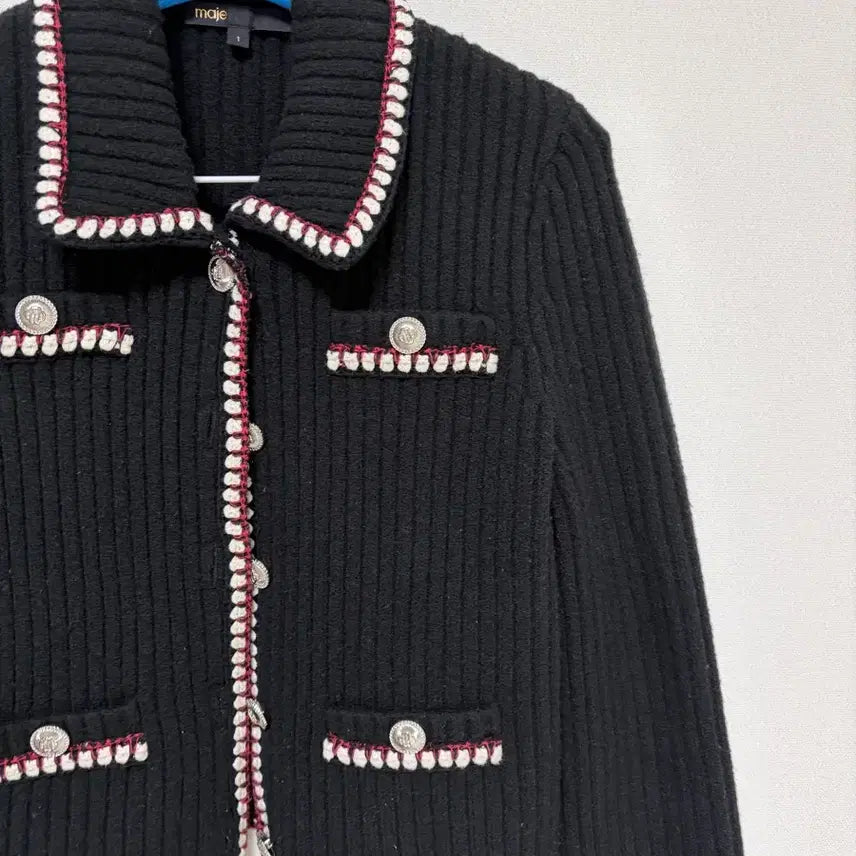 [BUNJANG] Maje Black Knit Cardigan / maje 마쥬 블랙 니트 가디건