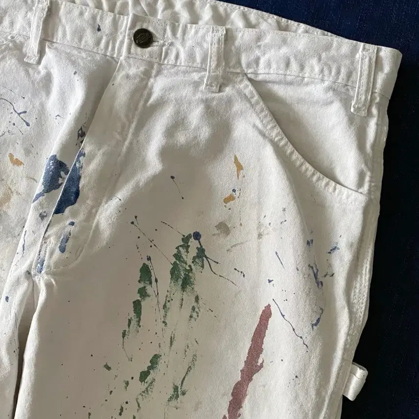 [BUNJANG] Dickies Carpenter Painter Work Pants / 디키즈 화이트 카펜터 페인터 워크 팬츠 YC-032