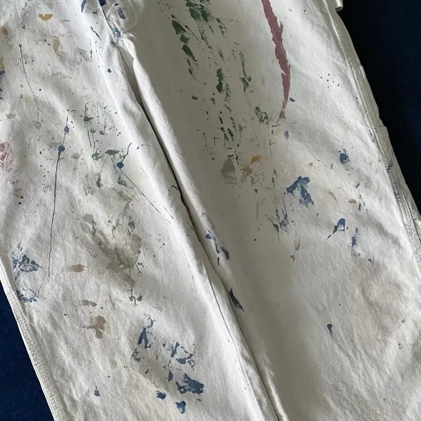 [BUNJANG] Dickies Carpenter Painter Work Pants / 디키즈 화이트 카펜터 페인터 워크 팬츠 YC-032