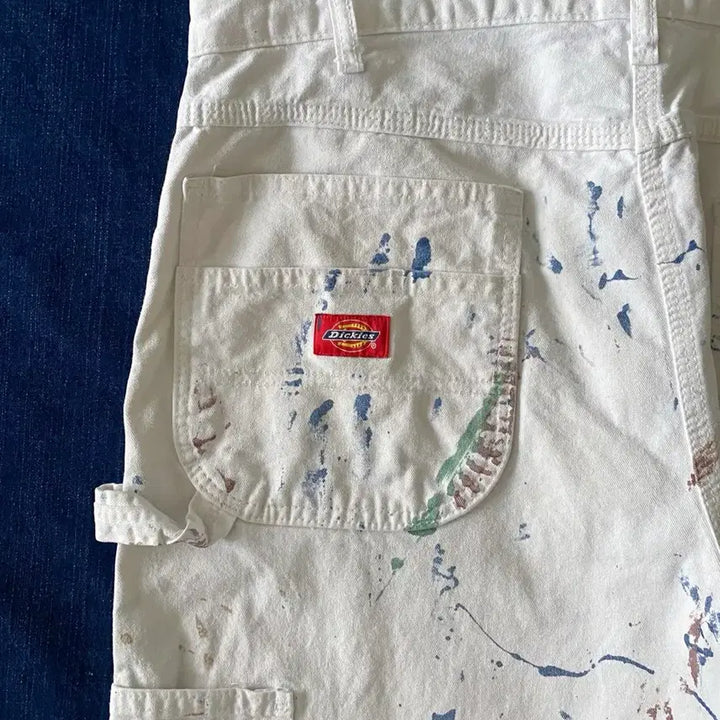 [BUNJANG] Dickies Carpenter Painter Work Pants / 디키즈 화이트 카펜터 페인터 워크 팬츠 YC-032