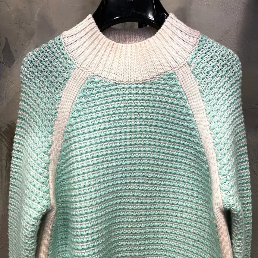 [BUNJANG] Theory Mint Wool Knit / 정품))55~66 띠어리 민트 울100% 니트