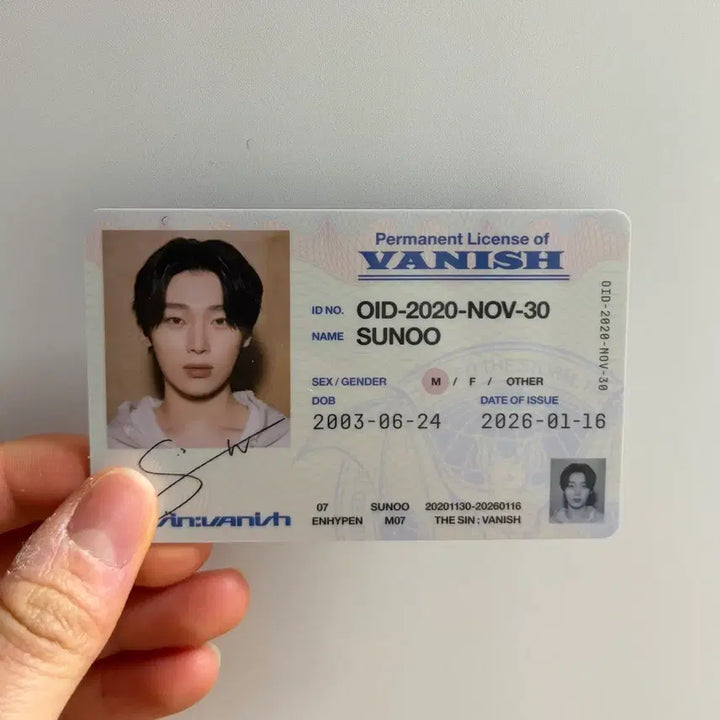 엔하이픈 THE SIN : VANISH(FUGITIVES) 선우 세트