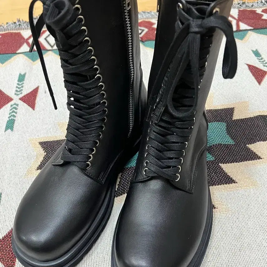 [BUNJANG] David Stone Commando Sole High Lace Boots / 데이빗스톤 코만도솔 하이 레이스 부츠 집업 260