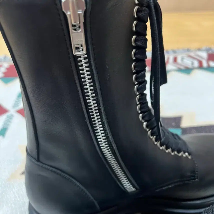 [BUNJANG] David Stone Commando Sole High Lace Boots / 데이빗스톤 코만도솔 하이 레이스 부츠 집업 260