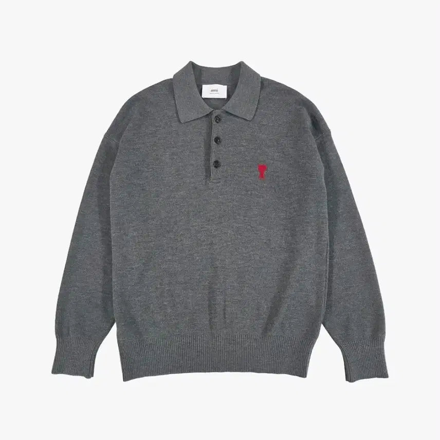 [BUNJANG] BTS Official Wool Collar Knit Sweater Cream/Gray / 아미 정품 울 카라 니트 공용 새상품 크림/그레이 S, L