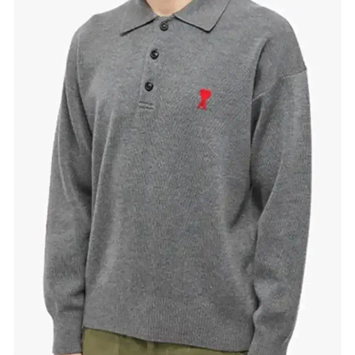 [BUNJANG] BTS Official Wool Collar Knit Sweater Cream/Gray / 아미 정품 울 카라 니트 공용 새상품 크림/그레이 S, L