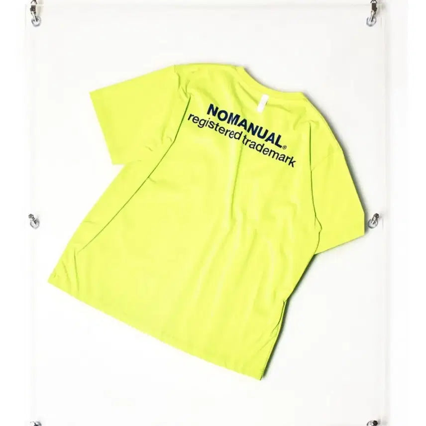 [BUNJANG] NoManual Fluorescent Short Sleeve T-shirt (L Size) / 노매뉴얼 형광 반팔 티셔츠 L사이즈