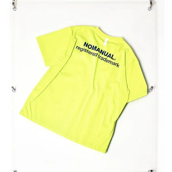 [BUNJANG] NoManual Fluorescent Short Sleeve T-shirt (L Size) / 노매뉴얼 형광 반팔 티셔츠 L사이즈