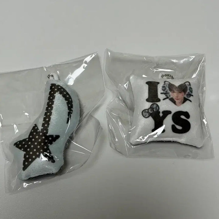 엔시티위시 유우시 비공굿 쿠션키링 + 음표 쿠션키링 세트