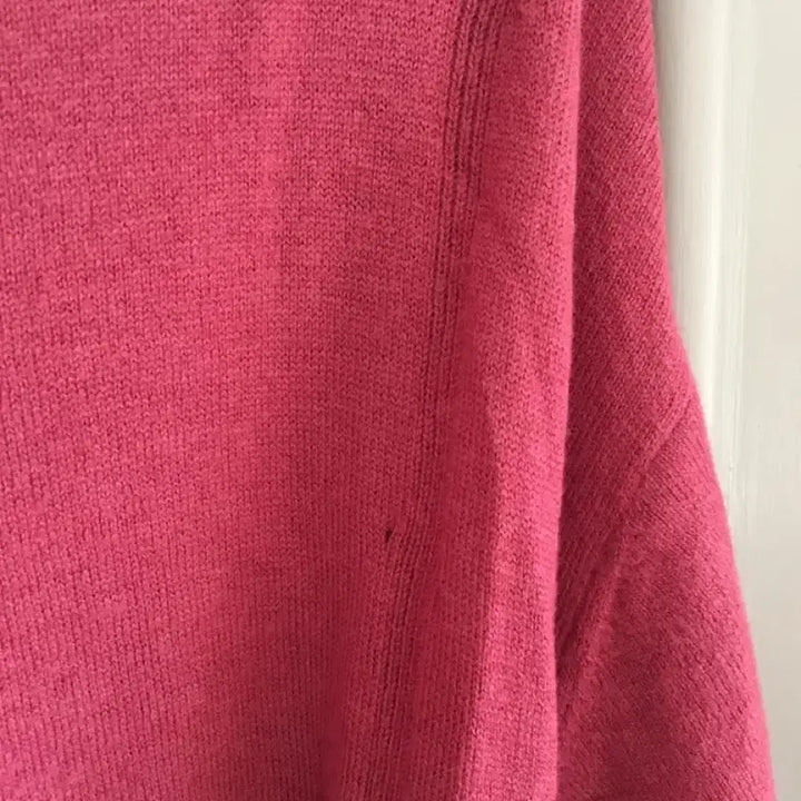 [BUNJANG] OSZ O!ZOCON Unbalanced Knit Long Dress Pink 85 / 오즈세컨 울100 언밸런스 니트롱원피스 핑크 85사이즈