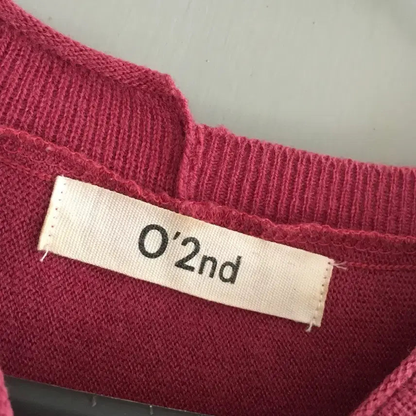 [BUNJANG] OSZ O!ZOCON Unbalanced Knit Long Dress Pink 85 / 오즈세컨 울100 언밸런스 니트롱원피스 핑크 85사이즈