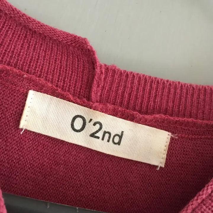 [BUNJANG] OSZ O!ZOCON Unbalanced Knit Long Dress Pink 85 / 오즈세컨 울100 언밸런스 니트롱원피스 핑크 85사이즈