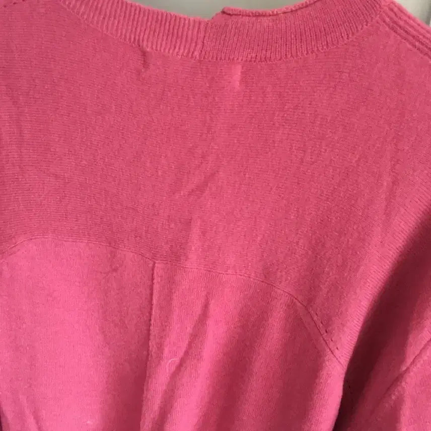 [BUNJANG] OSZ O!ZOCON Unbalanced Knit Long Dress Pink 85 / 오즈세컨 울100 언밸런스 니트롱원피스 핑크 85사이즈