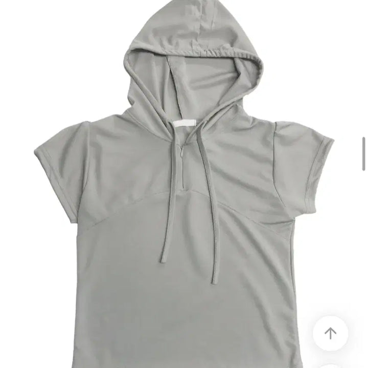 [BUNJANG] Gorpcore Cool Mesh Puff Short Sleeve Hoodie Gray / 고프코어 쿨메쉬 퍼프 반팔 후드 티셔츠 그레이