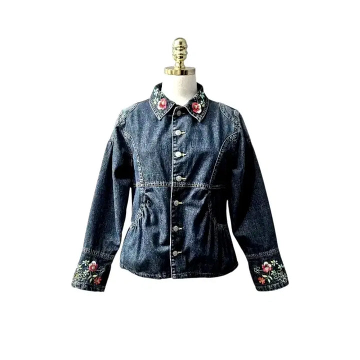 [BUNJANG] O'Lily Denim Jacket / 오일릴리 데님 청자켓