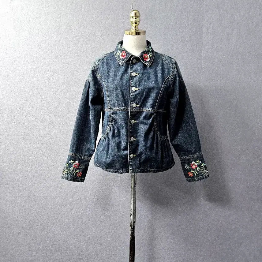 [BUNJANG] O'Lily Denim Jacket / 오일릴리 데님 청자켓