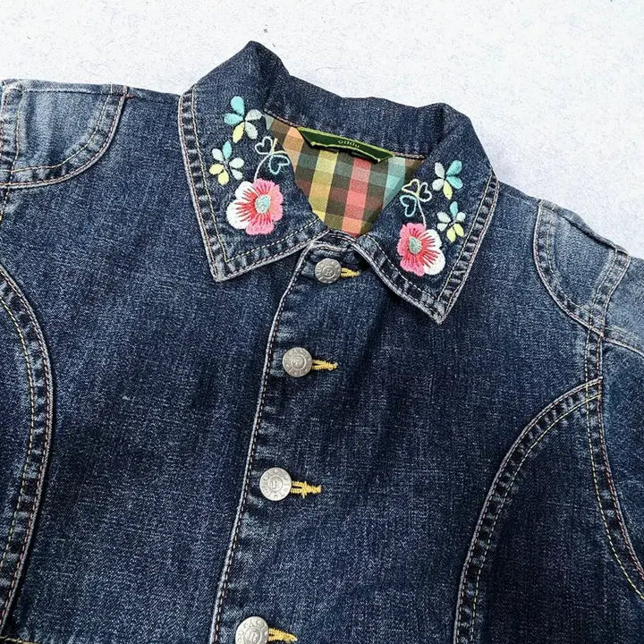 [BUNJANG] O'Lily Denim Jacket / 오일릴리 데님 청자켓