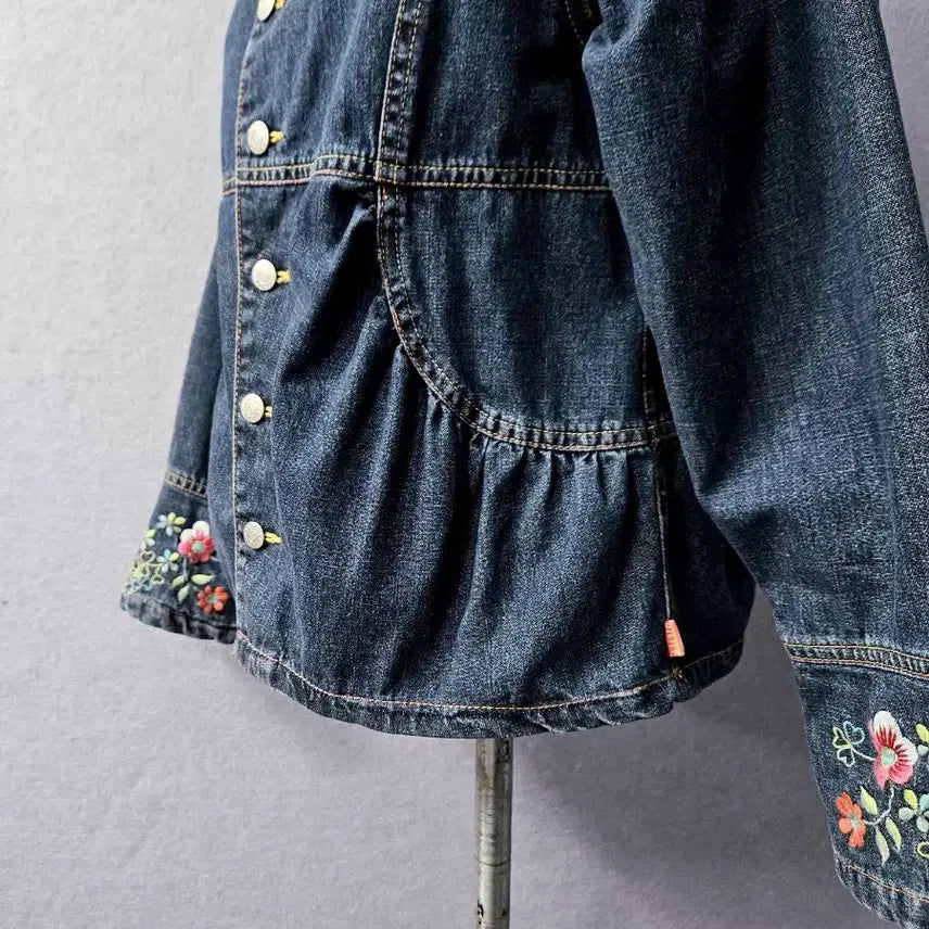 [BUNJANG] O'Lily Denim Jacket / 오일릴리 데님 청자켓