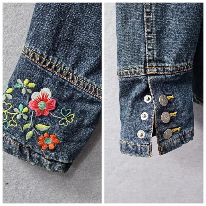 [BUNJANG] O'Lily Denim Jacket / 오일릴리 데님 청자켓