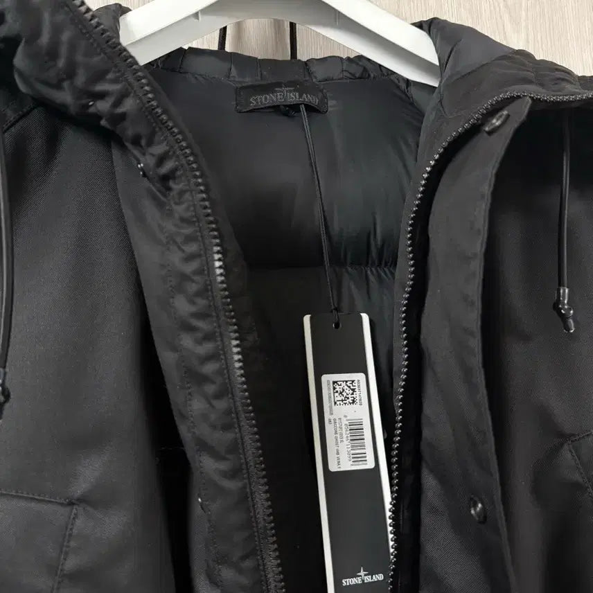 [BUNJANG] Stone Island Ghost Piece Long Down Padded Jacket / [XL] 스톤아일랜드 남성 블랙 고스트피스 롱패딩 새상품