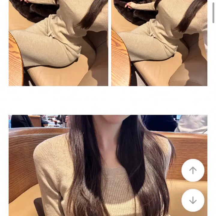 [BUNJANG] Beige Knit Two-Piece Set / 니트 투피스 세트 베이지