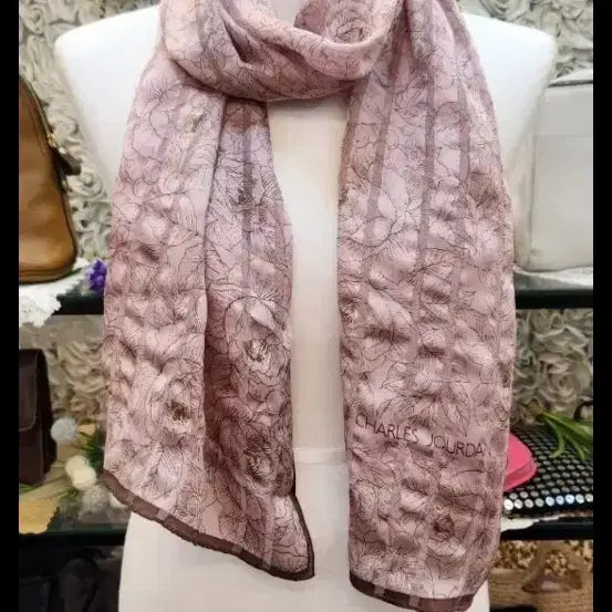 [BUNJANG] CHARLES JOURDAN Silk Scarf / CHARLES JOURDAN 찰스쥬르당 실크 스카프