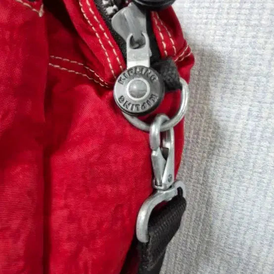 [BUNJANG] Kipling Tote Bag + Keyring / 키플링 레드 토트백 + 키링