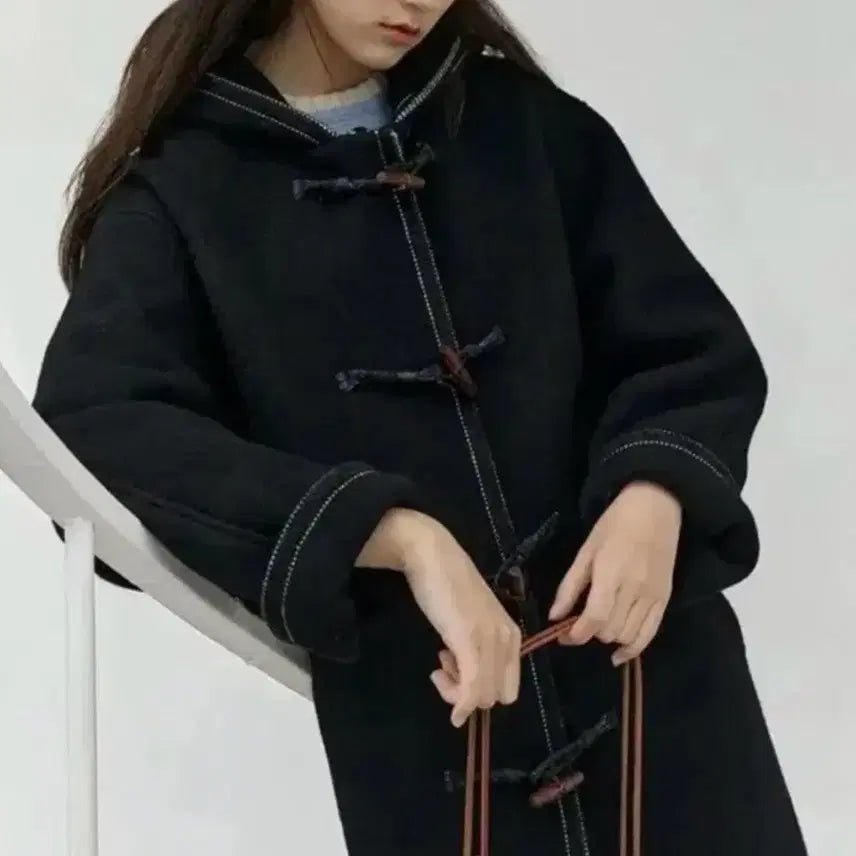 [BUNJANG] Modestmood Classic Duffy Coat / 모데스트무드 클래식 더피 코트 블랙 Classic Duffy Coat