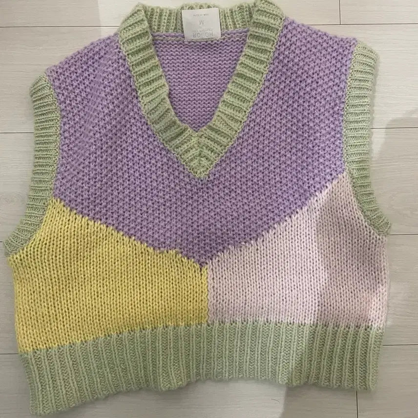 [BUNJANG] Pastel Knit Vest / 파스텔 조끼 니트