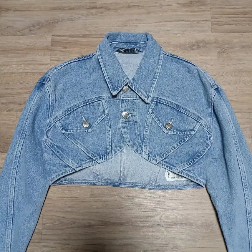 [BUNJANG] Zara Denim Bolero Jacket / Zara 자라 볼레로 데님 청자켓