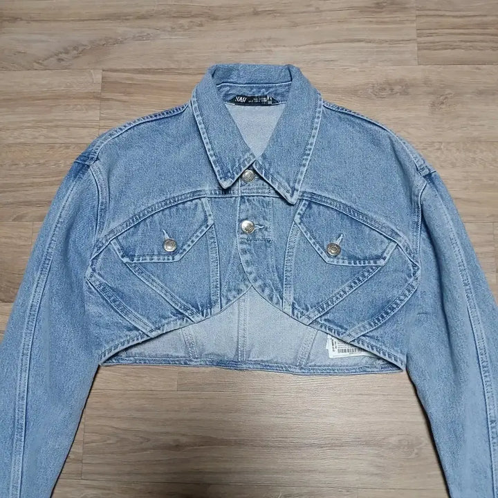 [BUNJANG] Zara Denim Bolero Jacket / Zara 자라 볼레로 데님 청자켓