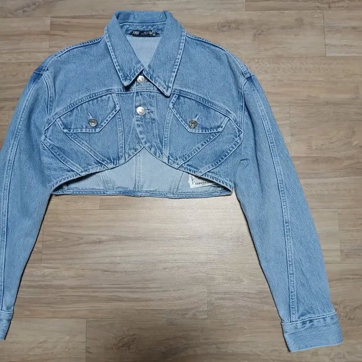 [BUNJANG] Zara Denim Bolero Jacket / Zara 자라 볼레로 데님 청자켓