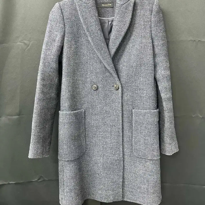 [BUNJANG] Massimo Dutti Double Breasted Coat Gray / 마시모두띠 더블 브레스트 코트 그레이