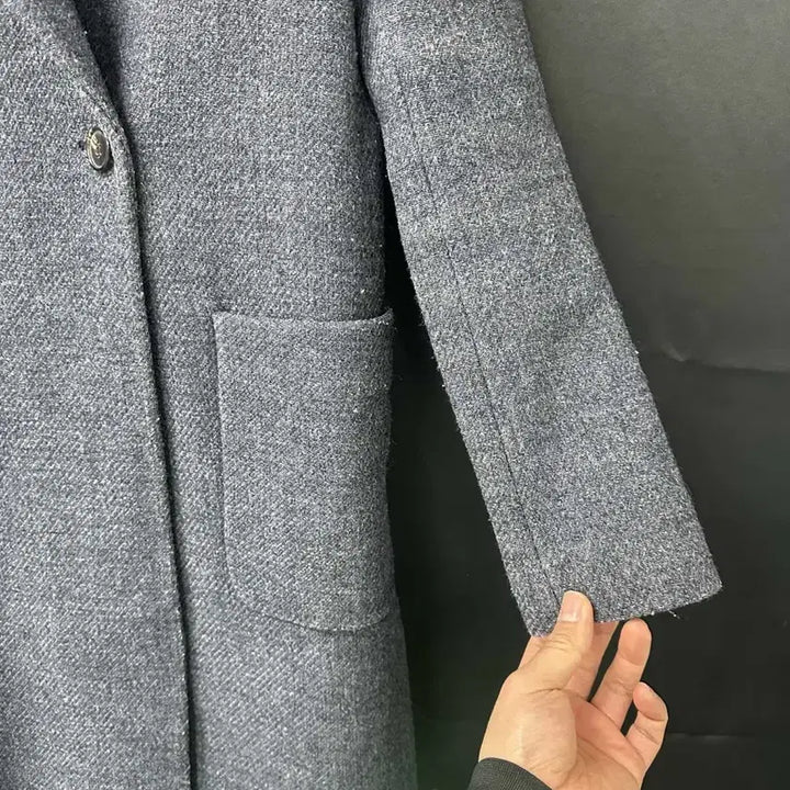 [BUNJANG] Massimo Dutti Double Breasted Coat Gray / 마시모두띠 더블 브레스트 코트 그레이