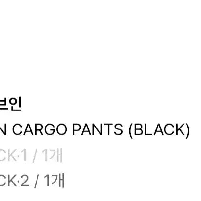 [BUNJANG] Dive in Bern Cargo Pants v1 Black / (2)다이브인 베른카고팬츠v1 블랙 무민서 콜라보X