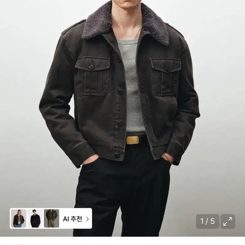 [BUNJANG] Noir Detachable Field Jacket / 노이어 가먼트 워싱 디테쳐블 필드 자켓