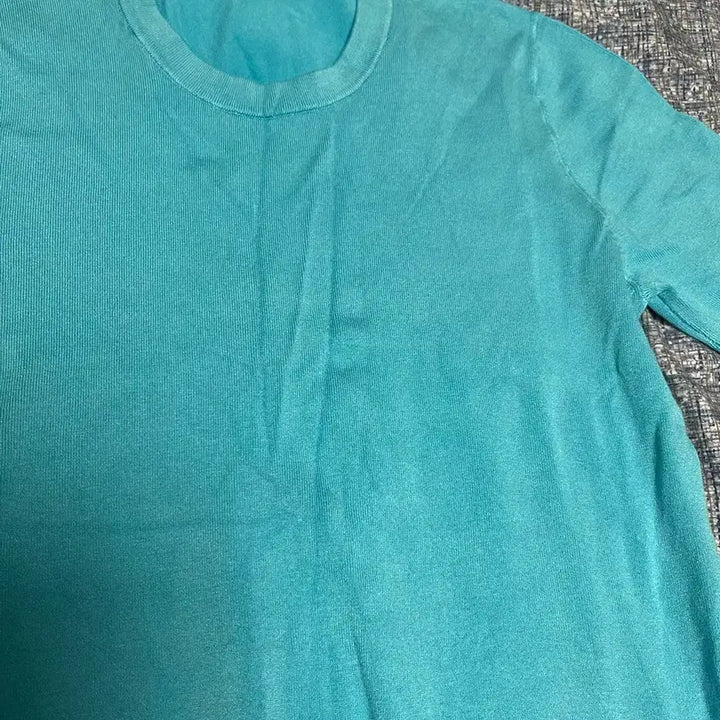 [BUNJANG] Zara Sky Blue Short Sleeve Knit Top / Zara 자라 반팔 니트 하늘색