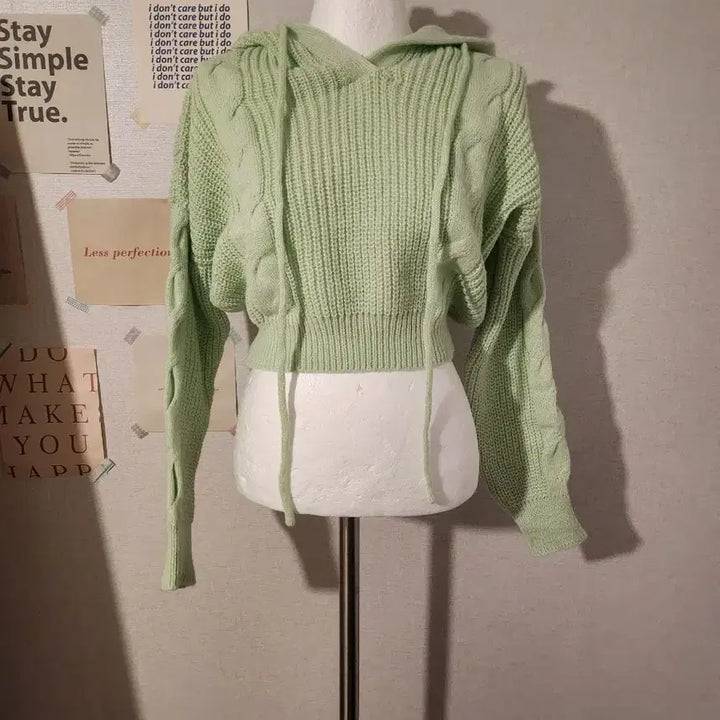 [BUNJANG] Knit Hooded Top / 니트 후드티 새상품