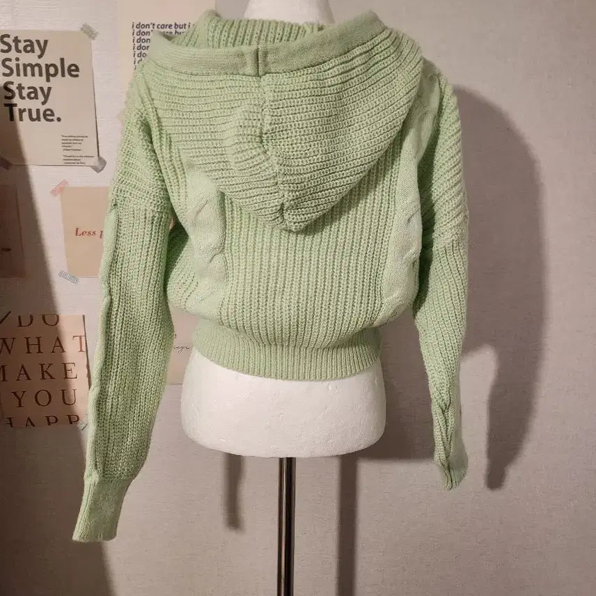 [BUNJANG] Knit Hooded Top / 니트 후드티 새상품