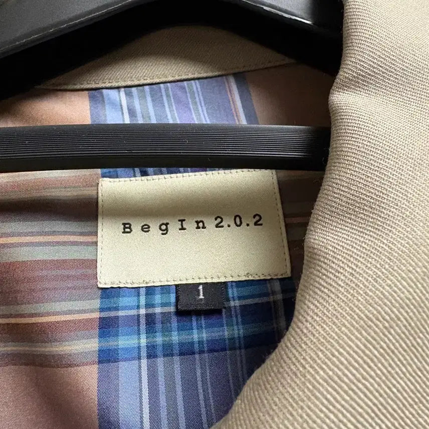 [BUNJANG] Begin202 Wool Gabardine Blouson Beige Jacket / 비긴202 울개버딘 블루종 베이지 1사이즈