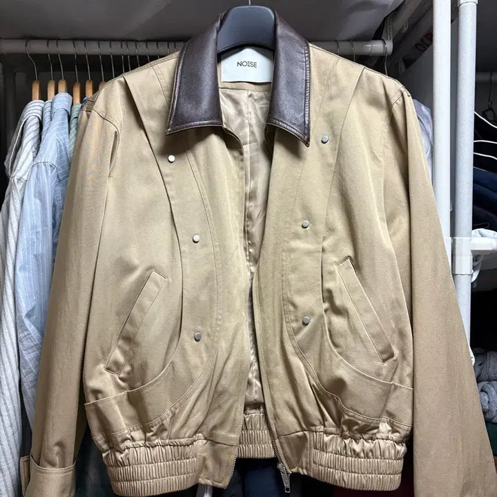 [SOLD OUT] 노이즈 빈티지 코튼 워크자켓 베이지 M사이즈