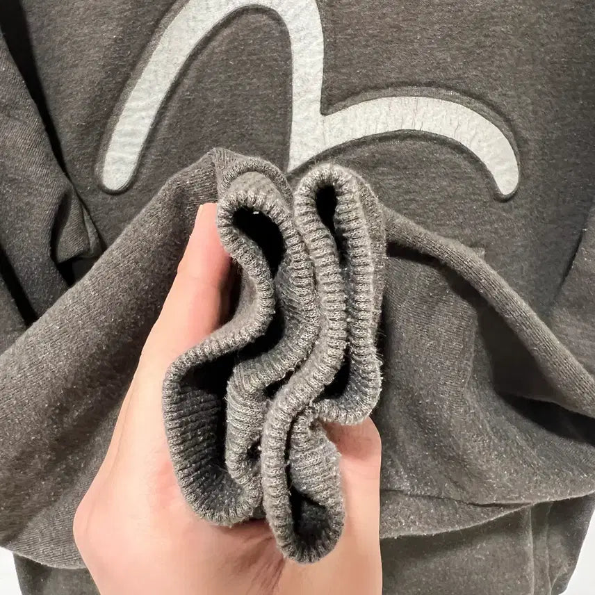 [BUNJANG] Evisu Khaki Sweatshirt / [Evisu] 에비수 맨투맨