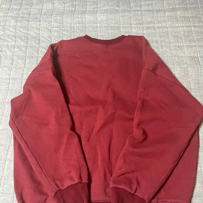 [BUNJANG] Potato Club Burgundy Sweatshirt / Potato Club 버건디 맨투맨