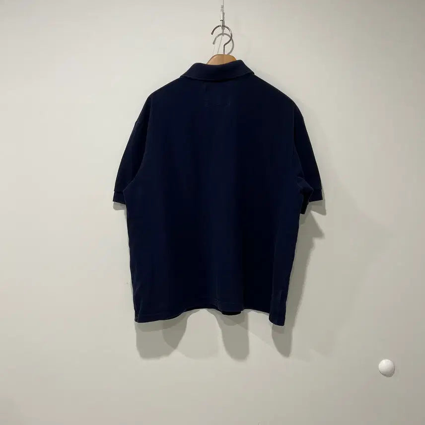 [BUNJANG] A.P.C x Lacoste Navy Polo Shirt / [A.P.C x Lacoste] 아페쎄 x 라코스테 카라티