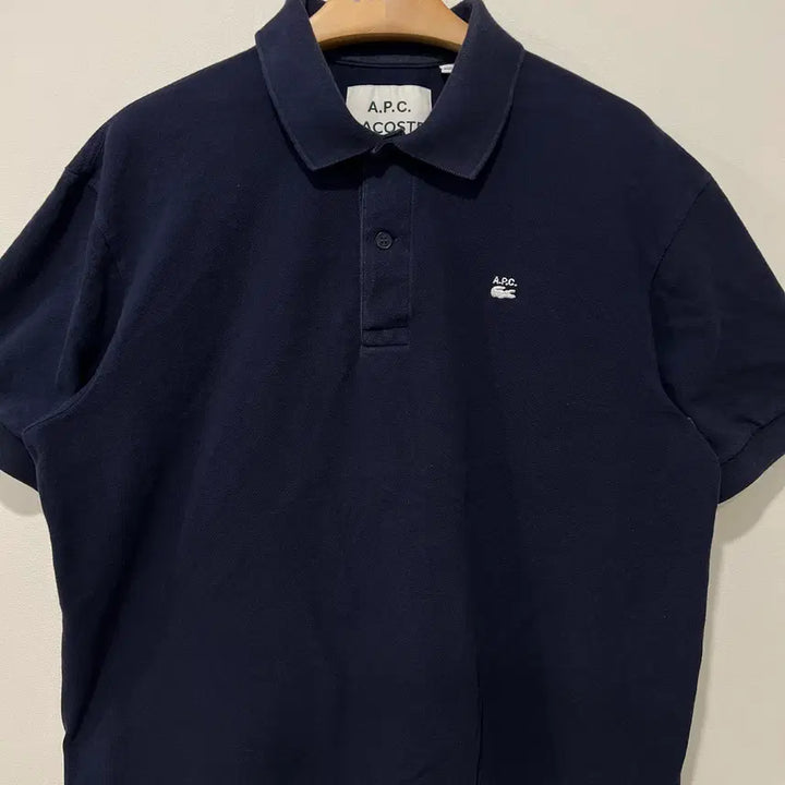 [BUNJANG] A.P.C x Lacoste Navy Polo Shirt / [A.P.C x Lacoste] 아페쎄 x 라코스테 카라티