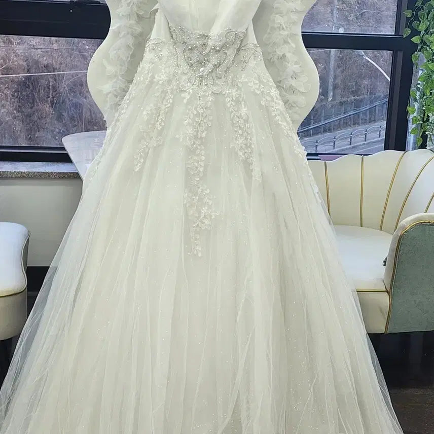 [BUNJANG] Wedding Dress / 빅싸이즈탑맑은비즈 웨딩드레스