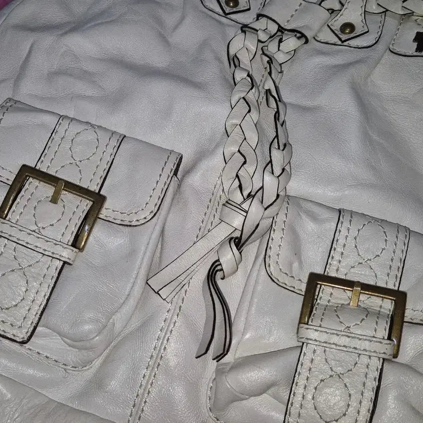 [BUNJANG] ANNA SUI White Tassel Leather Bag / ANNA SUI