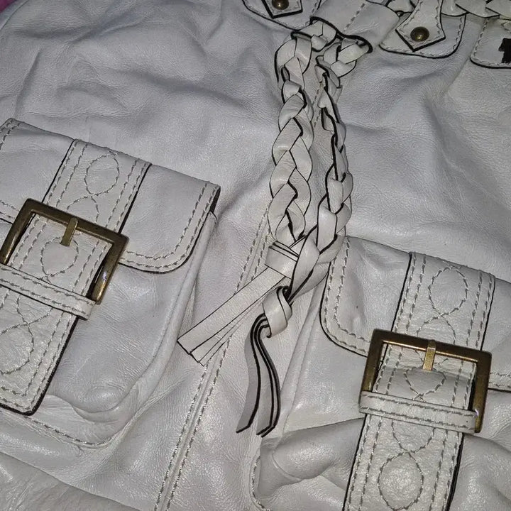 [BUNJANG] ANNA SUI White Tassel Leather Bag / ANNA SUI