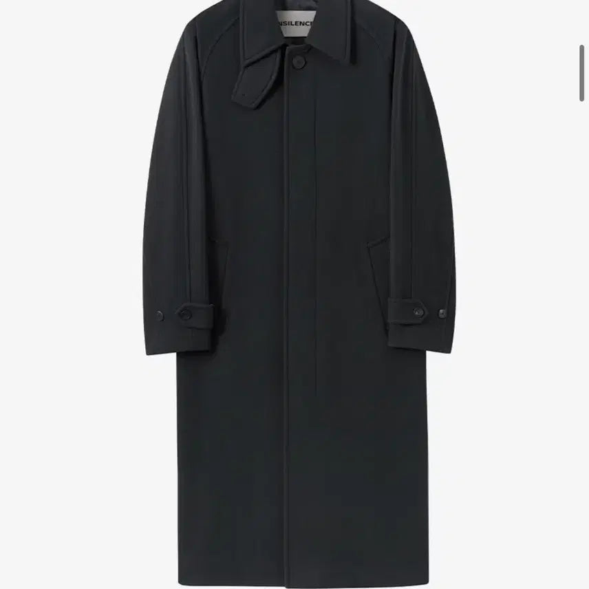 [BUNJANG] Insilence Mapel Cashmere Balmacaan Coat - Mud Grey (Size L) / 인사일런스 마펠 캐시미어 발마칸 코트_L사이즈 Mud Grey