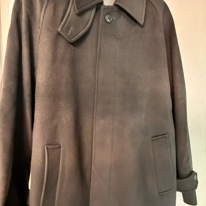 [BUNJANG] Insilence Mapel Cashmere Balmacaan Coat - Mud Grey (Size L) / 인사일런스 마펠 캐시미어 발마칸 코트_L사이즈 Mud Grey